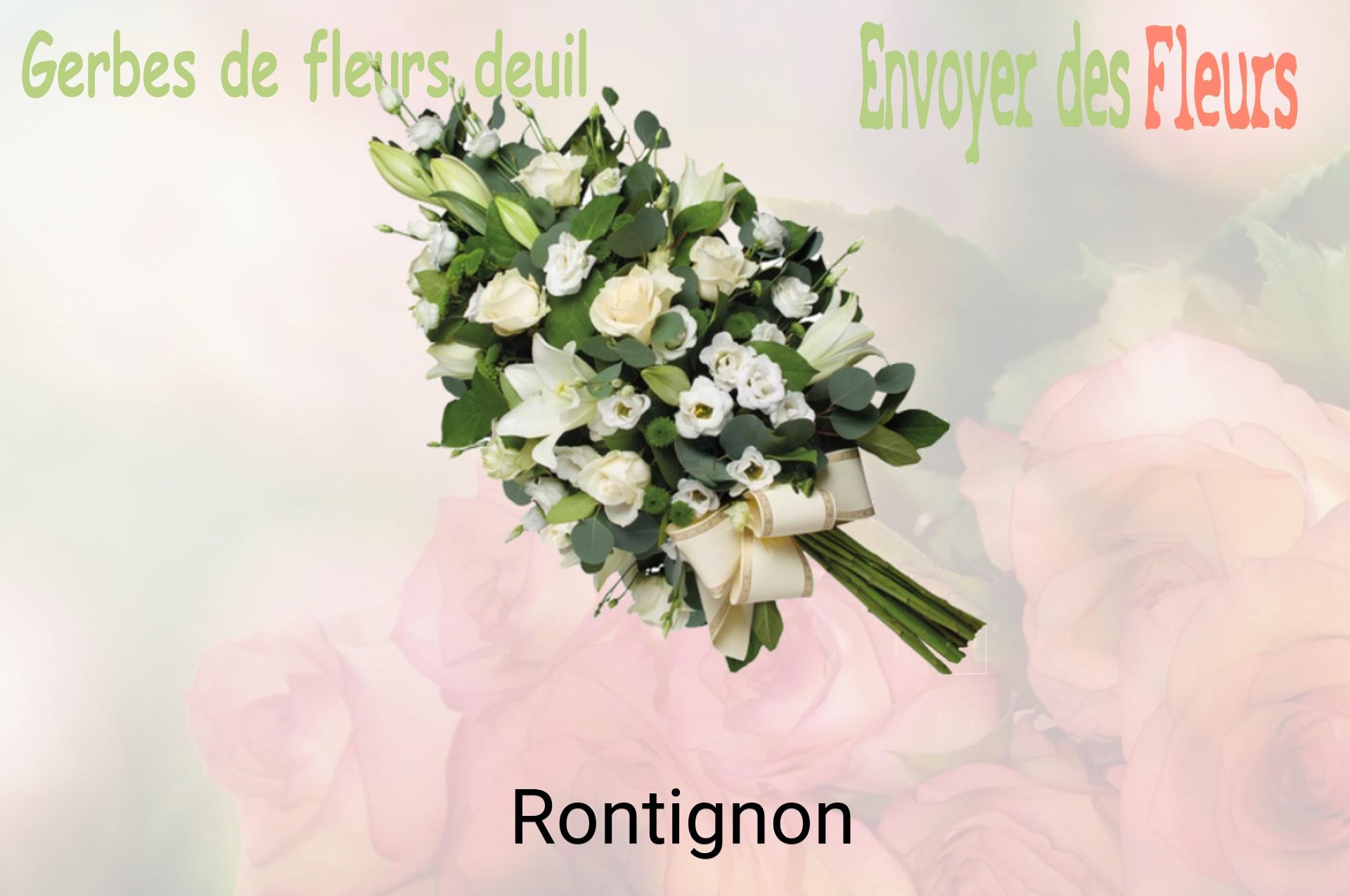 Gerbe de fleurs de deuil livrée à Rontignon